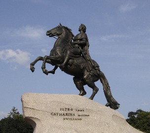 Falconet, Statua equestre di Pietro I a San Pietroburgo