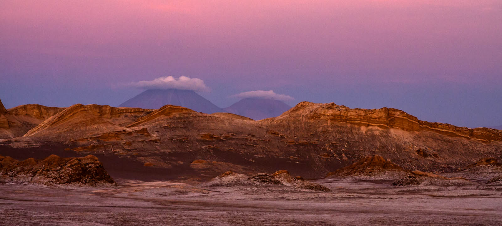 The Valley of the Moon in the Atacama Desert. Known for its