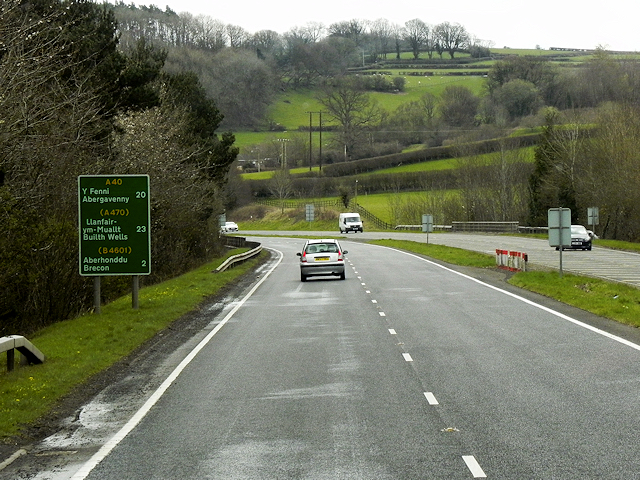 File:A40, South of Brecon - geograph.org.uk - 5228674.jpg