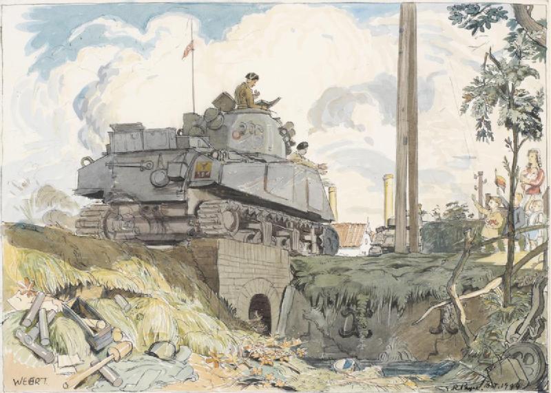 File:Armoured Fighting Vehicles entering Weert, Belgium Art.IWMARTLD5455.jpg