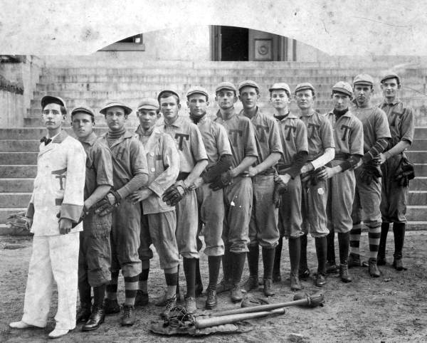 File:Baseball team on the steps of the Florida Capitol- Tallahassee, 1910s (6892474662).jpg