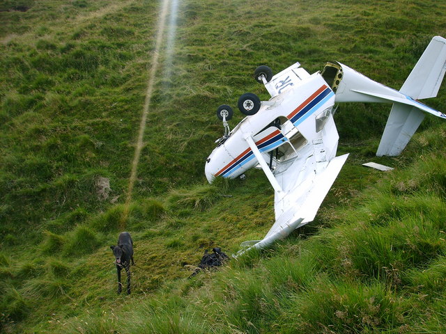 Cessna Crash Ochil Hills - geograph.org.uk - 1541277