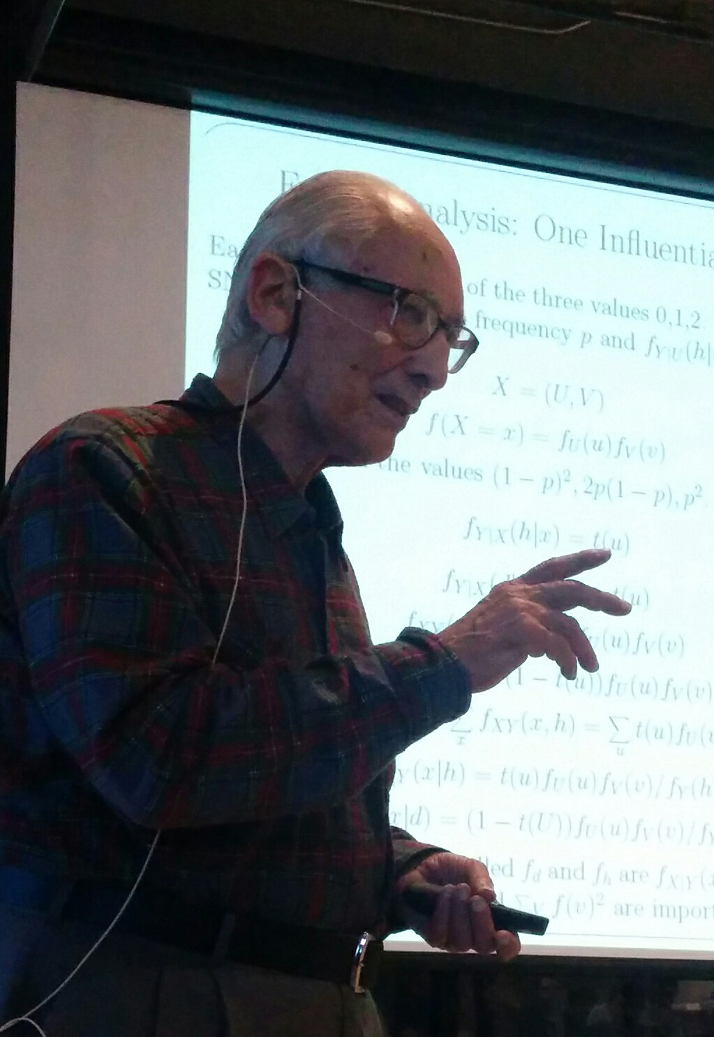 Herman Chernoff speaking in New York on October 6, 2015