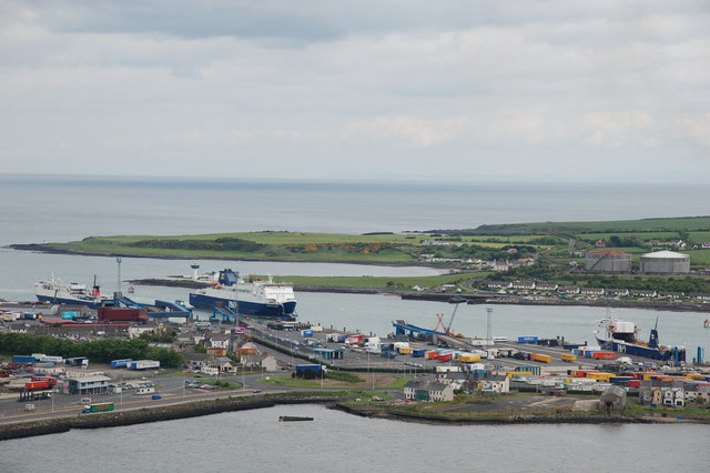 File:Larne Harbour from Inver.jpg