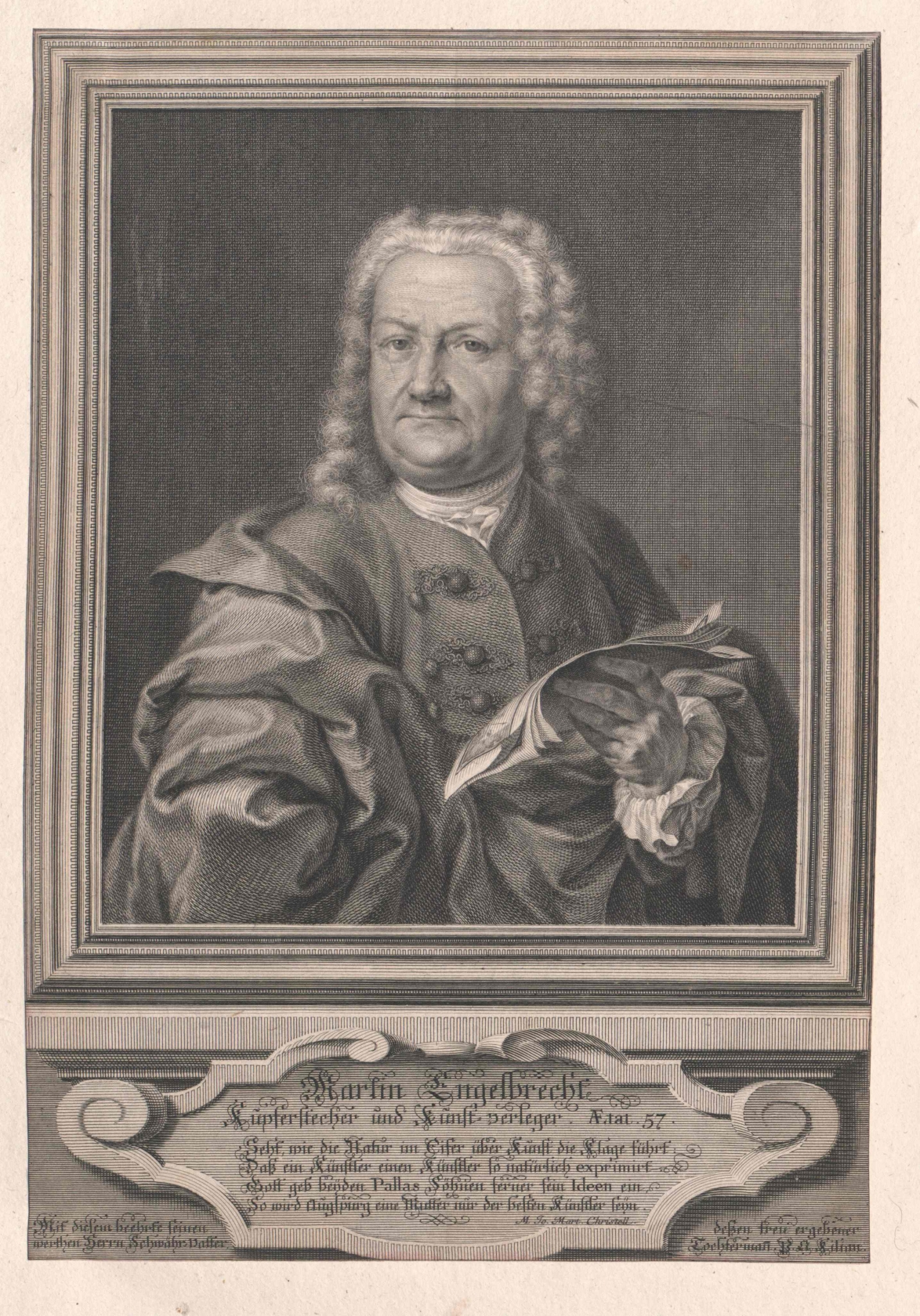 Martin Engelbrecht, Stich von seinem Schwiegersohn [[Philipp Andreas Kilian