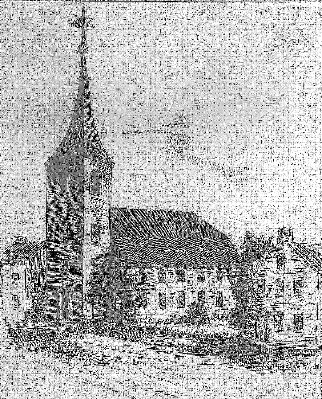 sketch of church