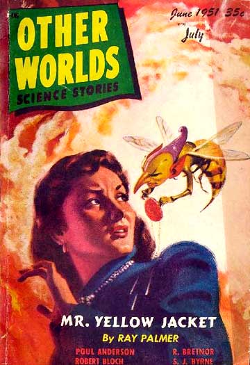 パーマーの短編小説『ミスター・イエロー・ジャケット』が1951年の『アザー・ワールズ（英語版）』で表紙を飾った。