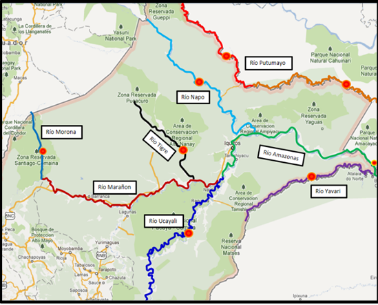 Парк амазония карта