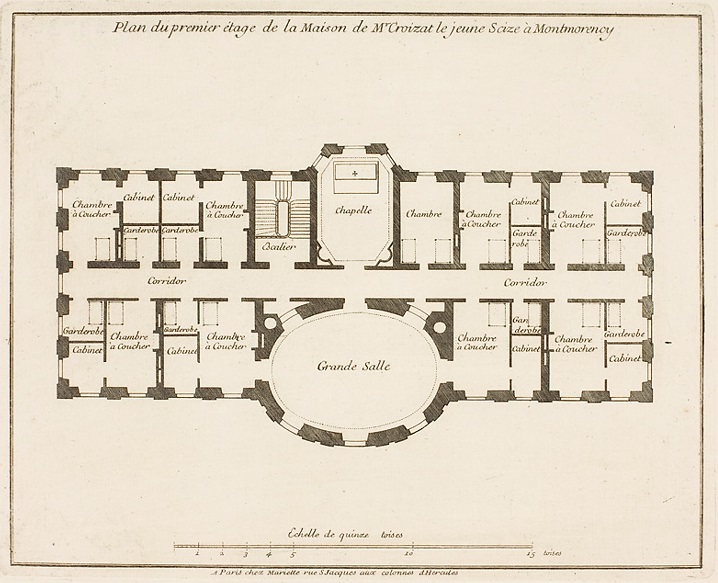 File Plan Premier Etage Chateau Crozat Montmorency Jpg Wikimedia Commons