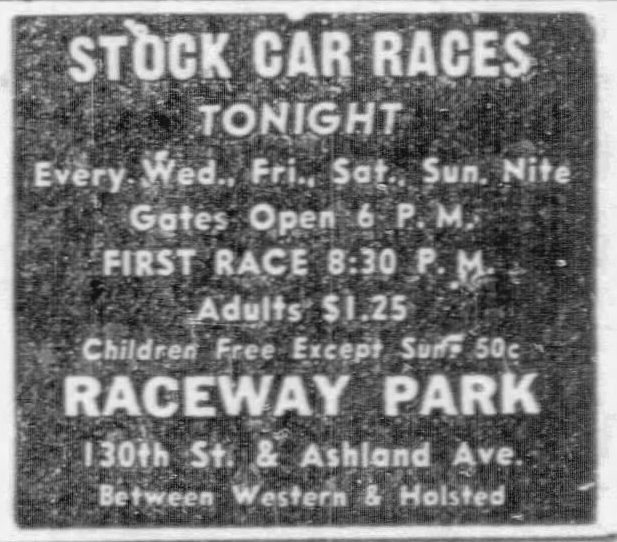 File:Raceway Park advertisement in the Chicago Tribune (September 3, 1955).jpg