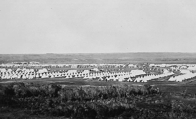 Sarcee Camp in 1915. Public Archives of Canada photo. Sarceecamp.jpg