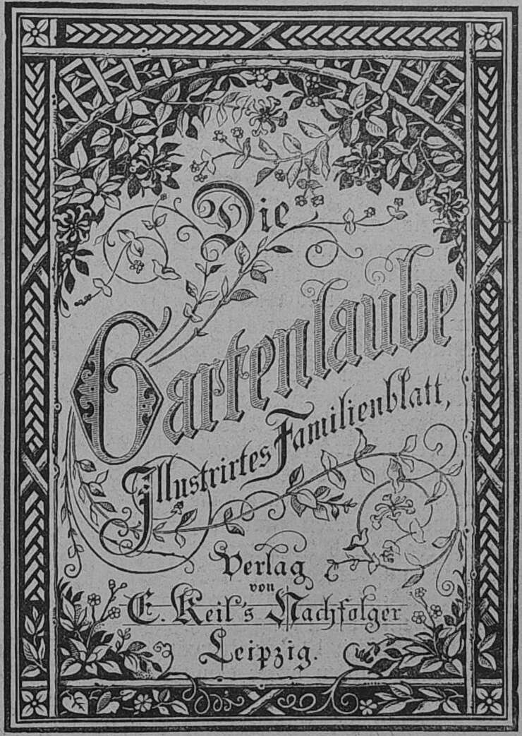 Einbanddecke zur „Gartenlaube“, 1885, Heft 51