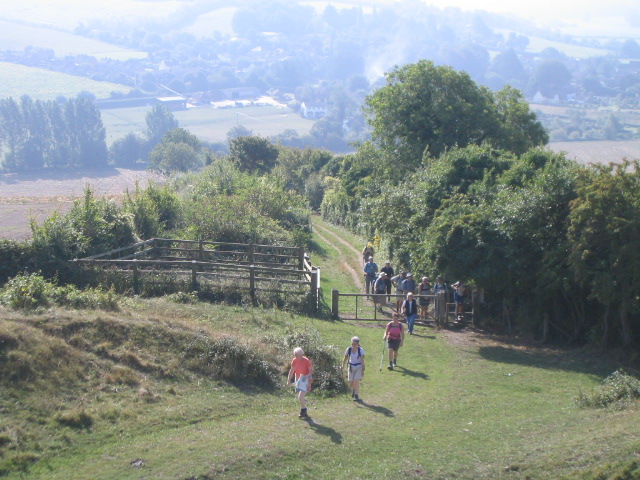 Footpath up to Hod Hill - geograph.org.uk - 238601