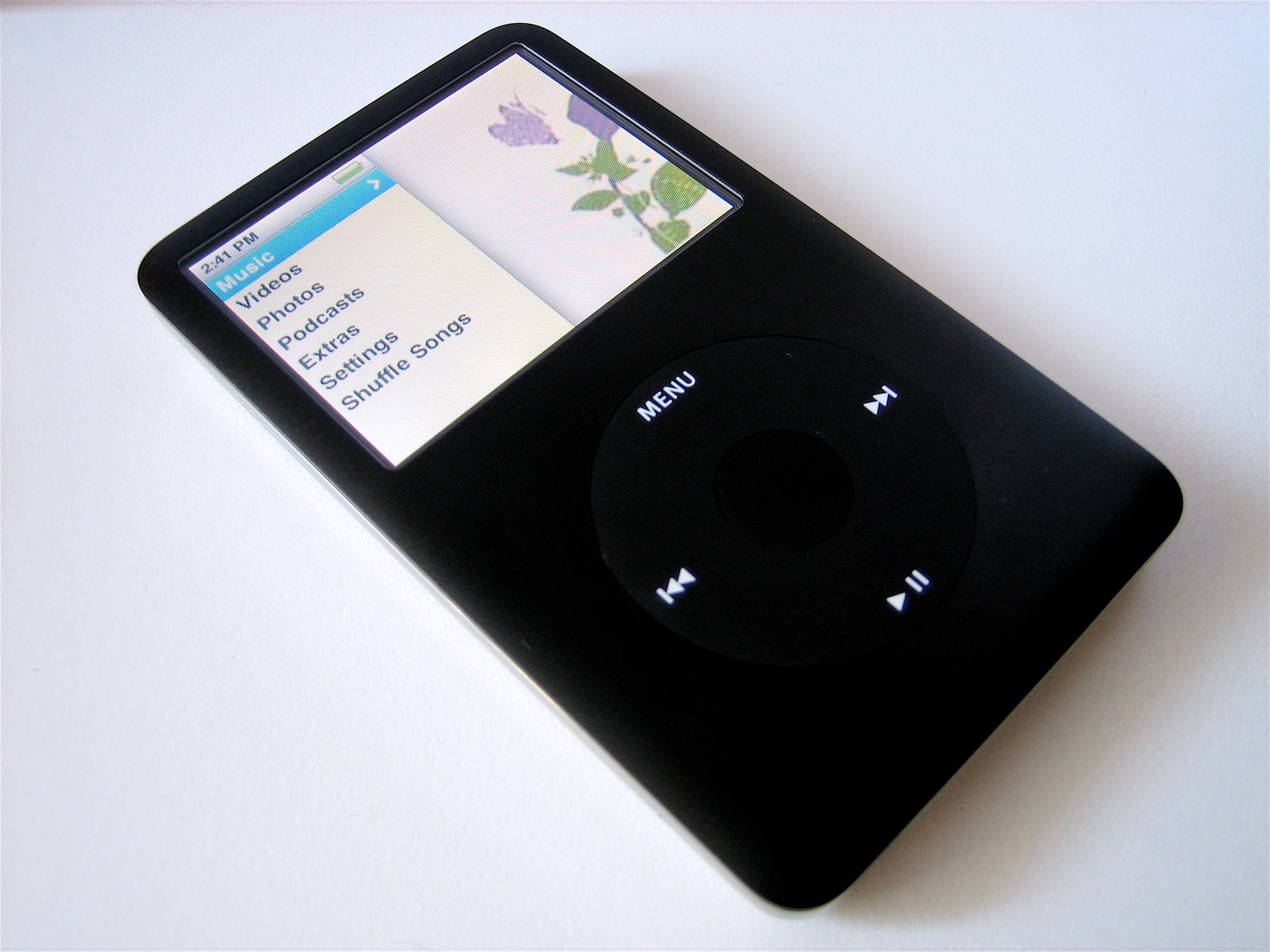 iPod шестого поколения с кнопками вместо колеса, 2007 год