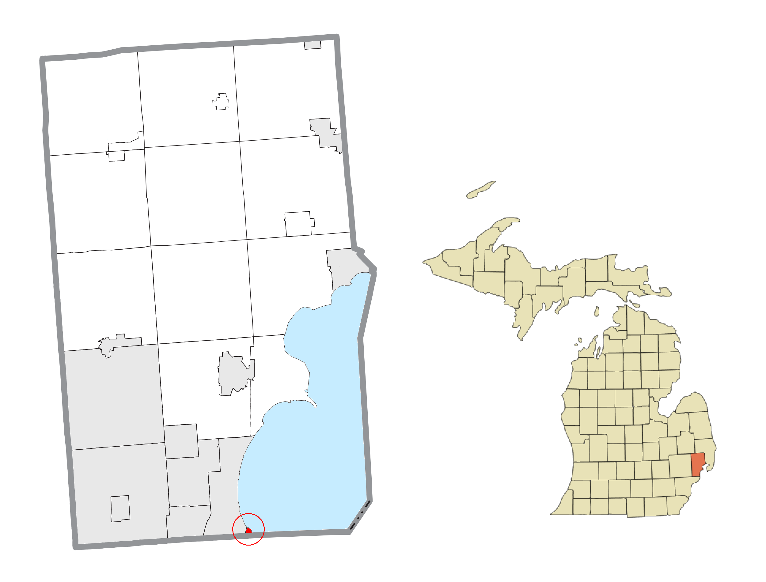 michigan townships by county