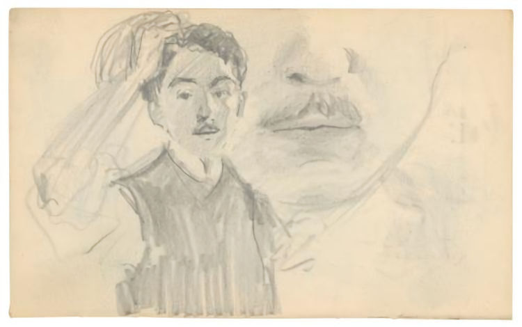 File:Portrait sketch of Claus Cito (1906-1907) by August Macke.jpg