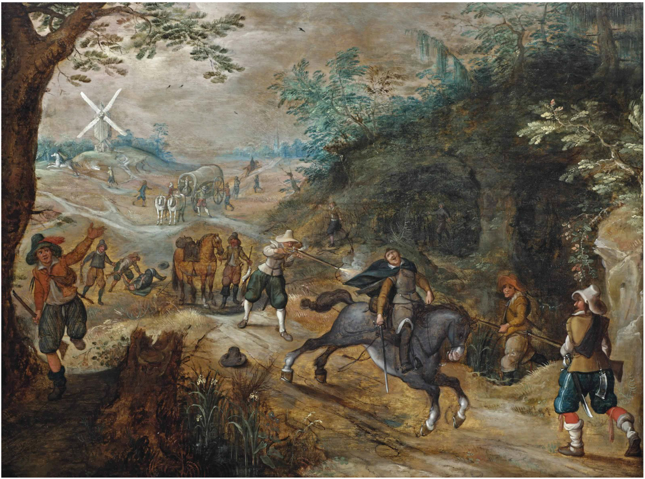 https://upload.wikimedia.org/wikipedia/commons/e/e2/Sebastiaan_Vrancx_and_Jan_Breughel_II_-_A_landscape_with_a_travelling_company_being_ambushed.jpg