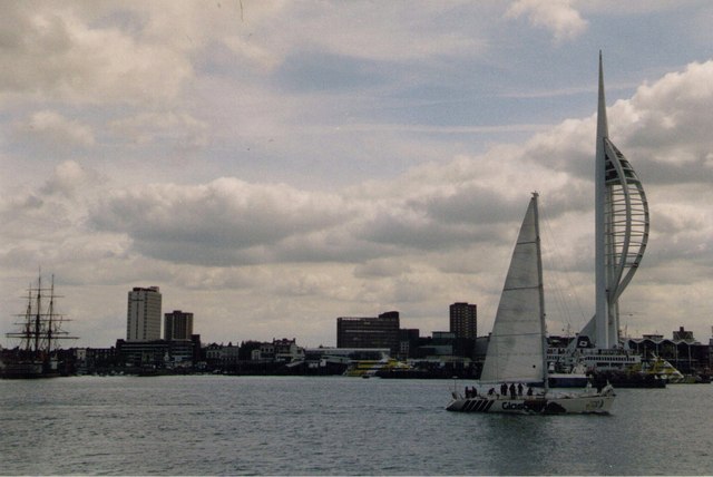 File:Spinnaker Tower and HMS Warrior, Portsmouth - geograph.org.uk - 1598005.jpg