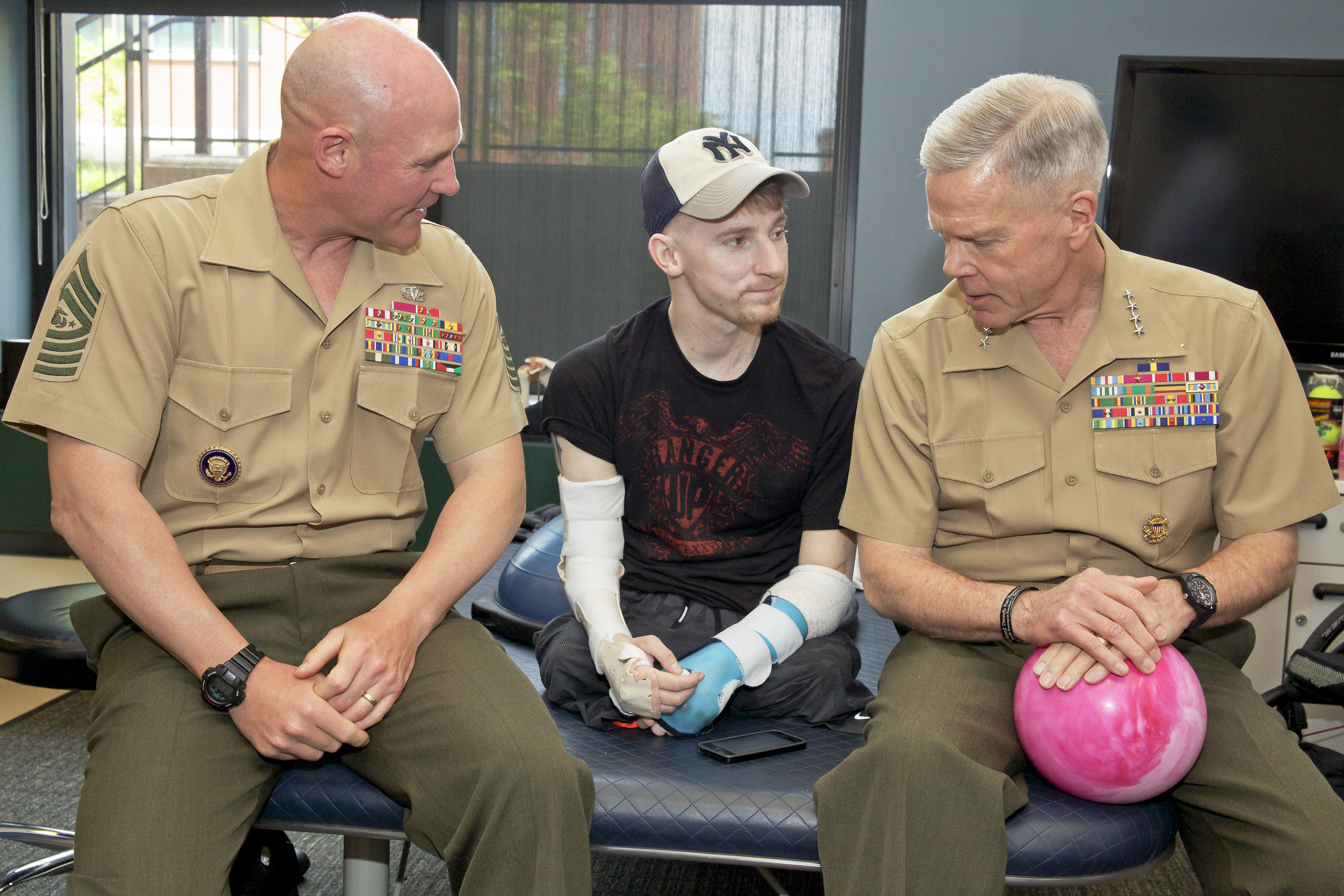 The Commandant and Sergeant Major of the Marine Corps