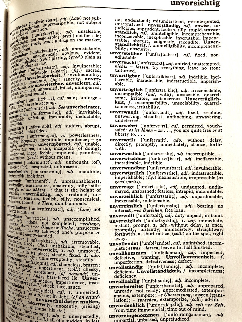 spanish dictionary page