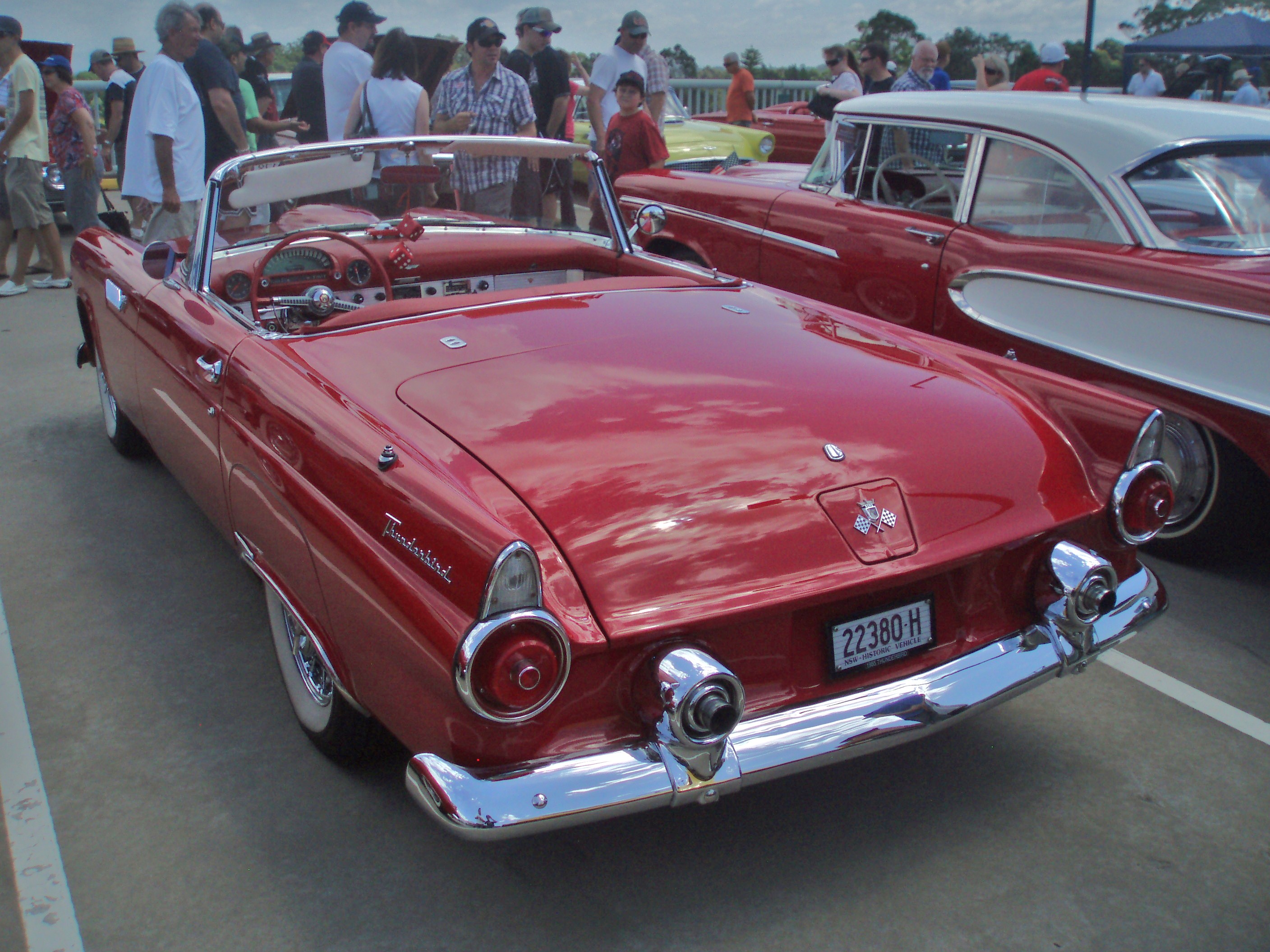 Ford Thunderbird 1955 Yellow Limited