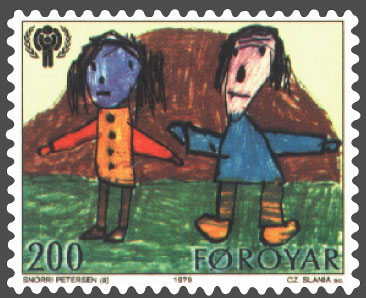 File:Faroe stamp 041 childrens year (children of different skin colour).jpg