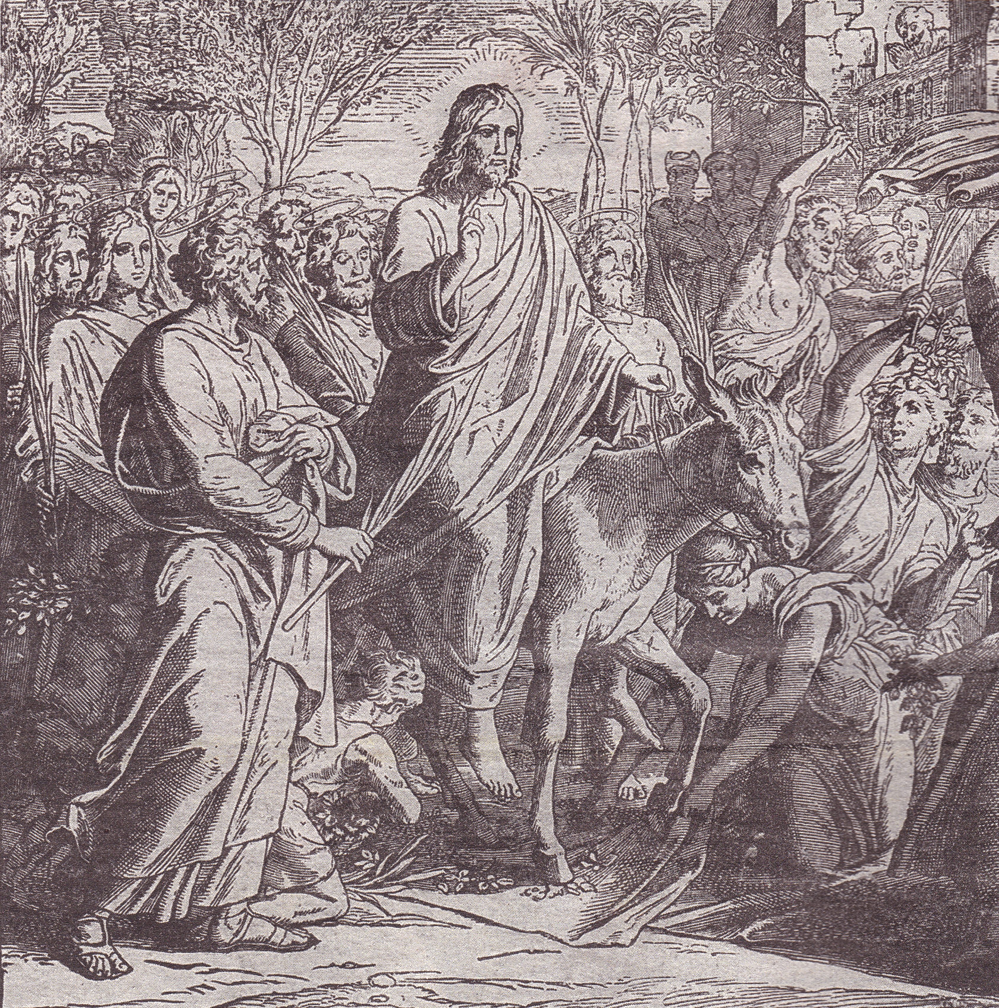 triumphal entry jesus painting