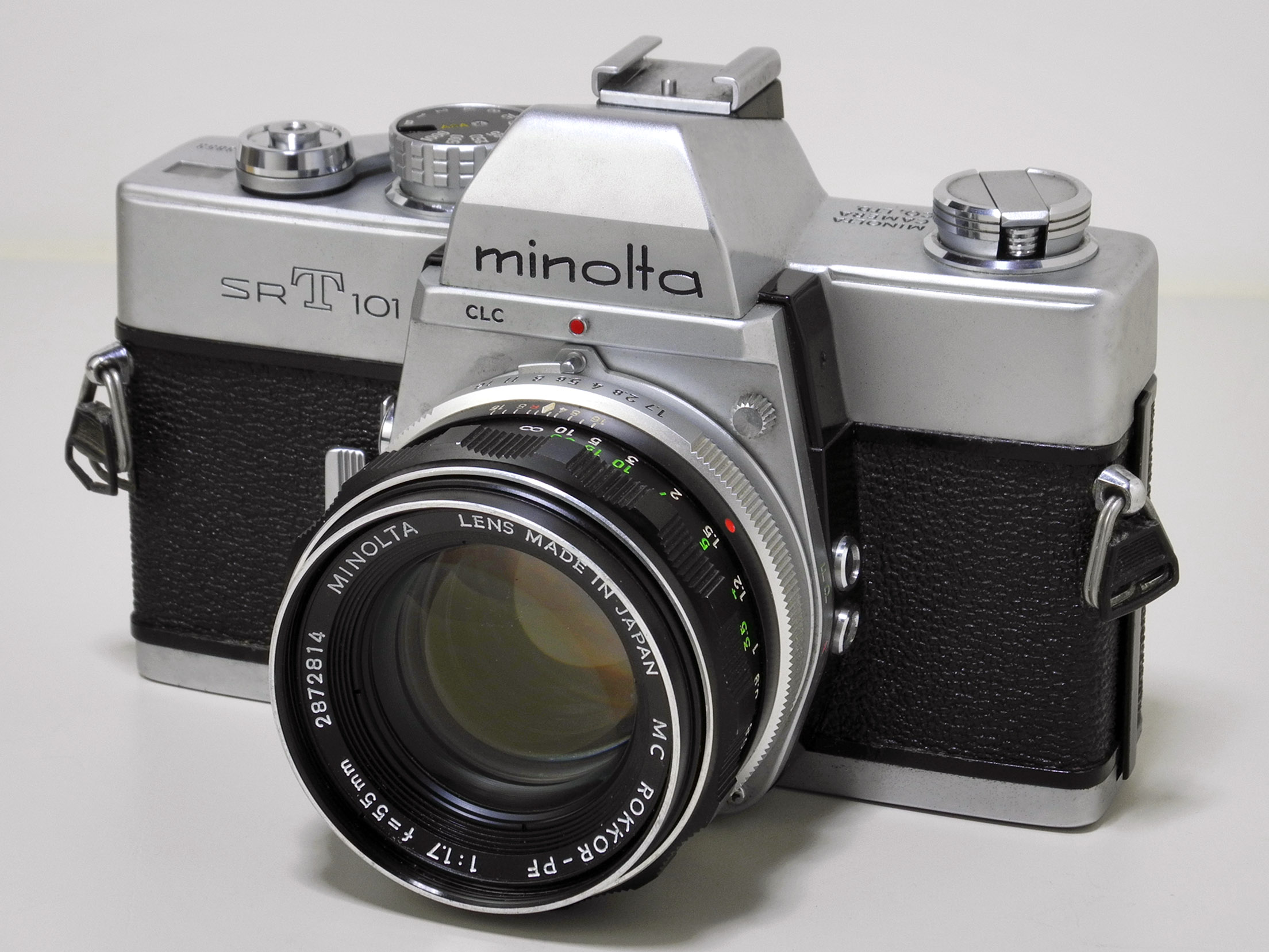 minolta SRT super55ｍｍF1.8 SRT101 50ｍｍｆ1.7 2台 - カメラ、光学機器