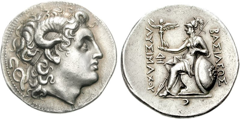 File:Silver tetradrachm, Lysimachos, 305-281 BC.jpg - Wikimedia