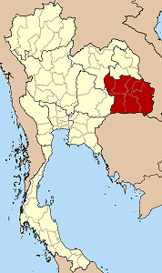 Vị trí giáo phận Ubon Ratchathani