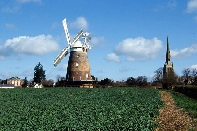 File:Thaxted Windmill and Church - geograph.org.uk - 158193.jpg