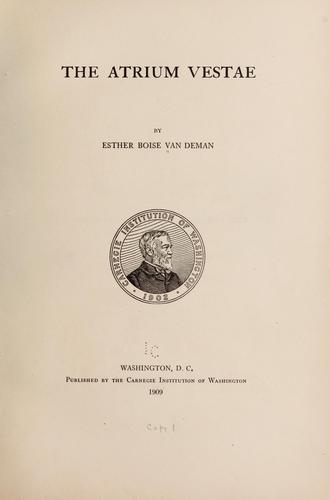 El Atrio Vestae, 1909