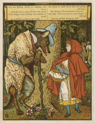 File:Walter-crane-little-red-riding-hood-meets-the-wolf-in-the-woods (cropped).jpg