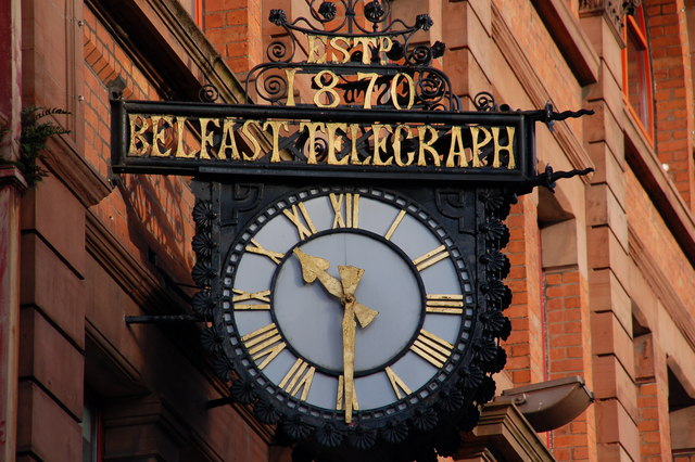 File:"Tele" clock. Royal Avenue, Belfast - geograph.org.uk - 322831.jpg
