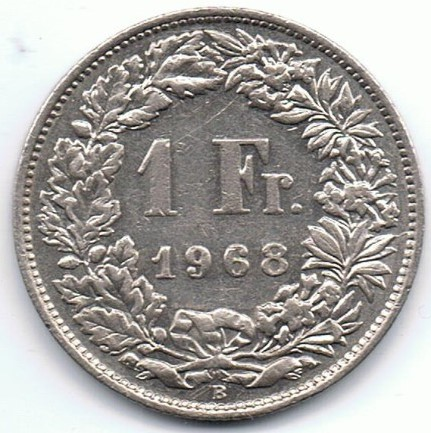 1 franc 1968 suisse anti aging