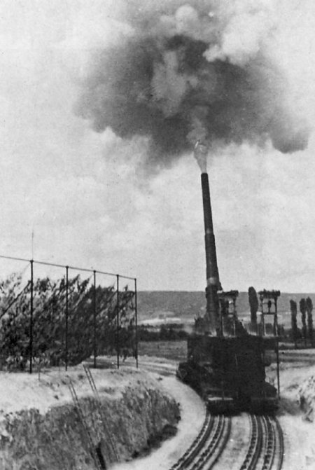 Schwerer Gustav 800 mm supergun firing position of 1942