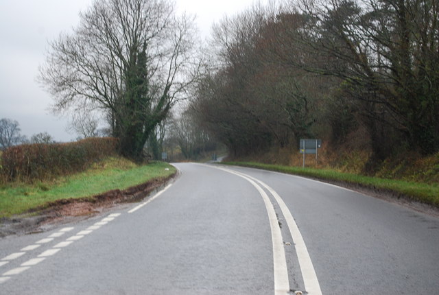 File:A358 at Crowcombe - geograph.org.uk - 1651458.jpg