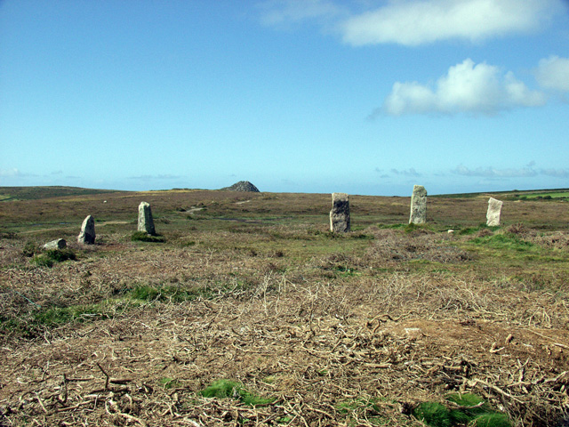 Boskednan Nine Maidens Circle - geograph.org.uk - 1039