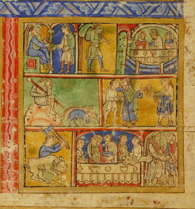 File:Eadwine psalter - Morgan leaf M.521 (recto) (cropped Prodigal Son).jpg