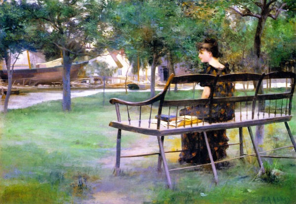 File:Edwin Austin Abbey - Woman on a Park Bench.jpg