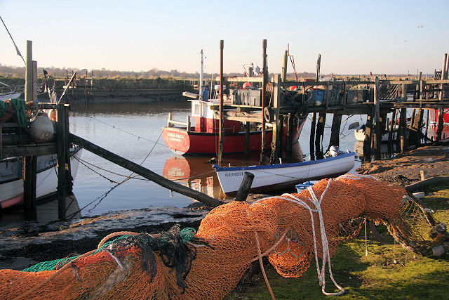 File:Fishing boats and nets at Southwold Harbour - geograph.org.uk - 1073507.jpg