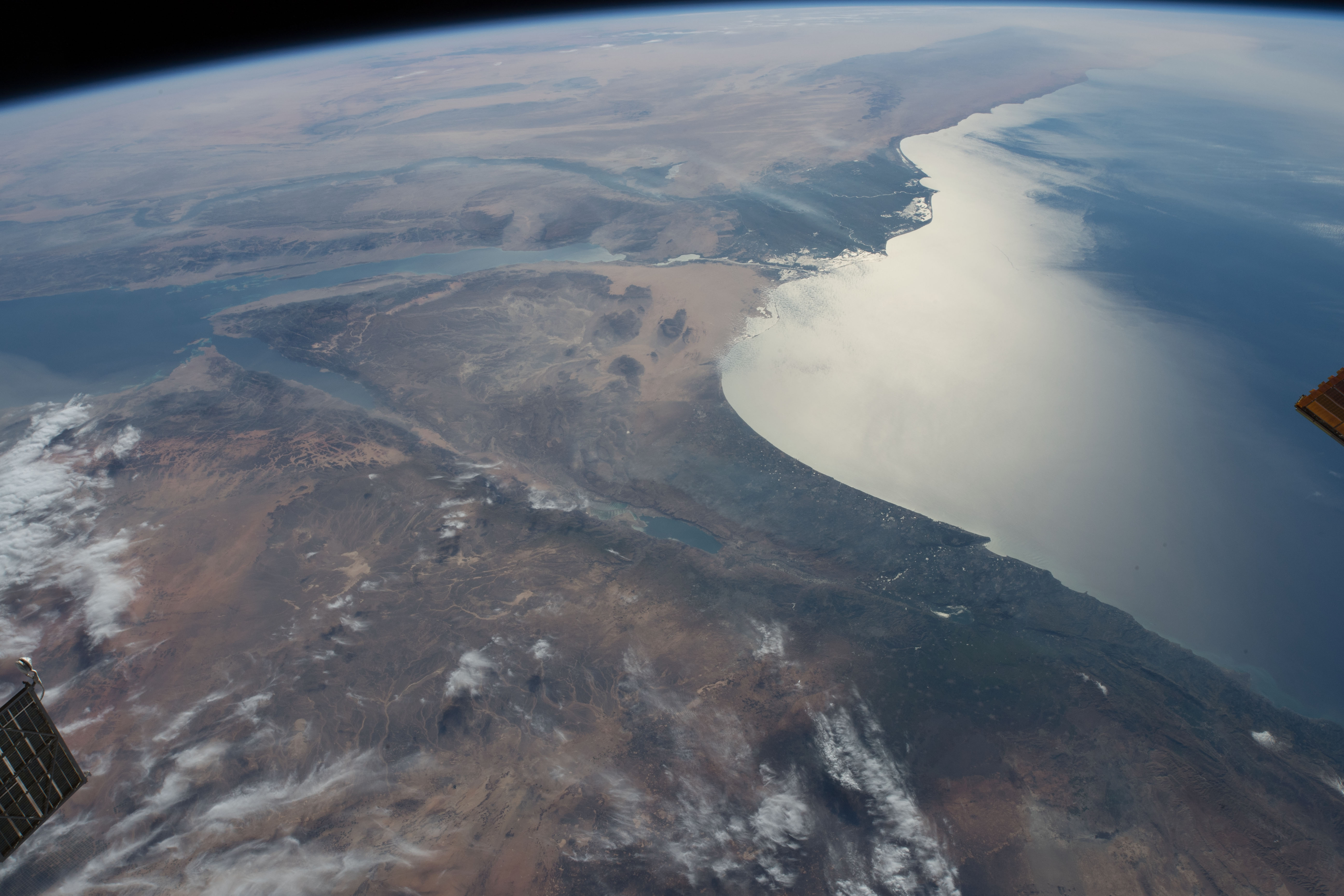 Nile River captured from the ISS