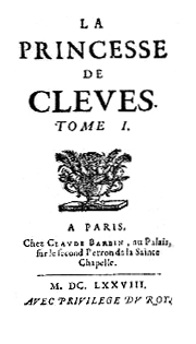 <i>La Princesse de Clèves</i> 1678 novel attributed to Madame de La Fayette