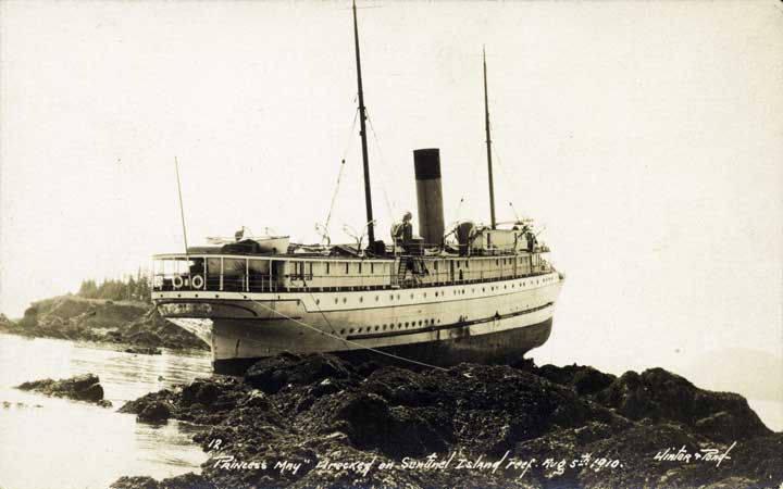 File:Princess May aground, Sentinel Island, Alaska, 5 Aug ...