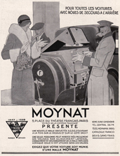 1869-1976年の間、アンドレ＝マルロー広場界隈にあったモワナの広告, 1929