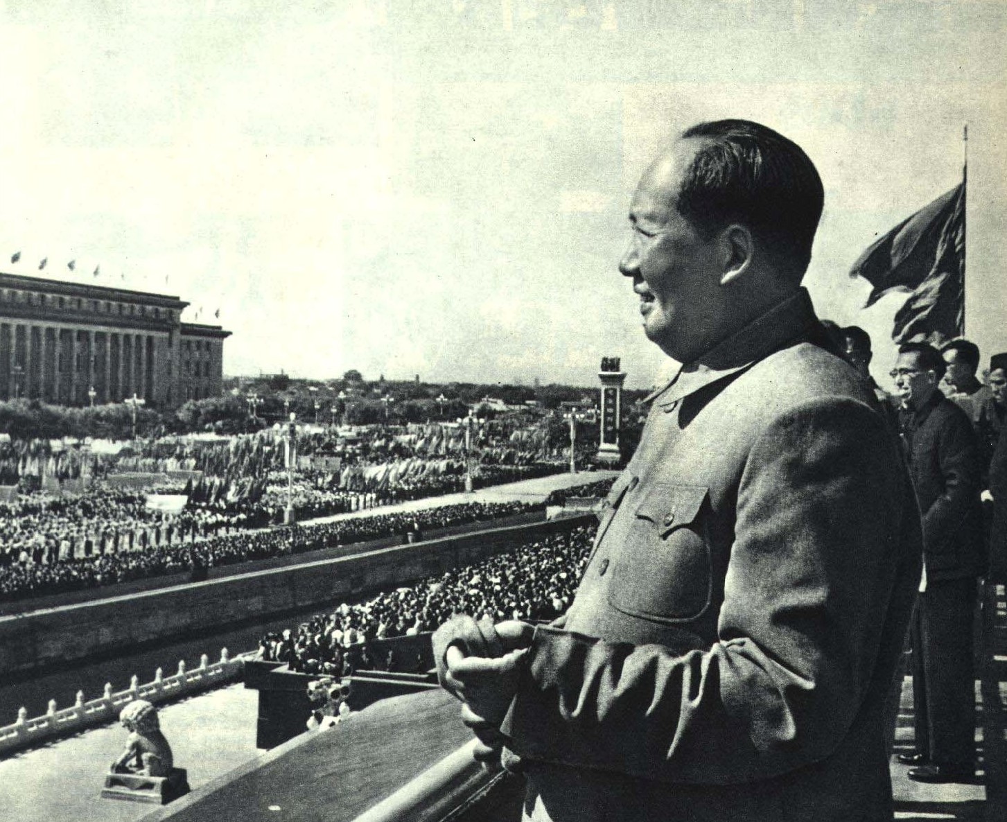 File:1963-11 1963 庆祝中华人民共和国成立十四周年毛泽东在天安门城楼 