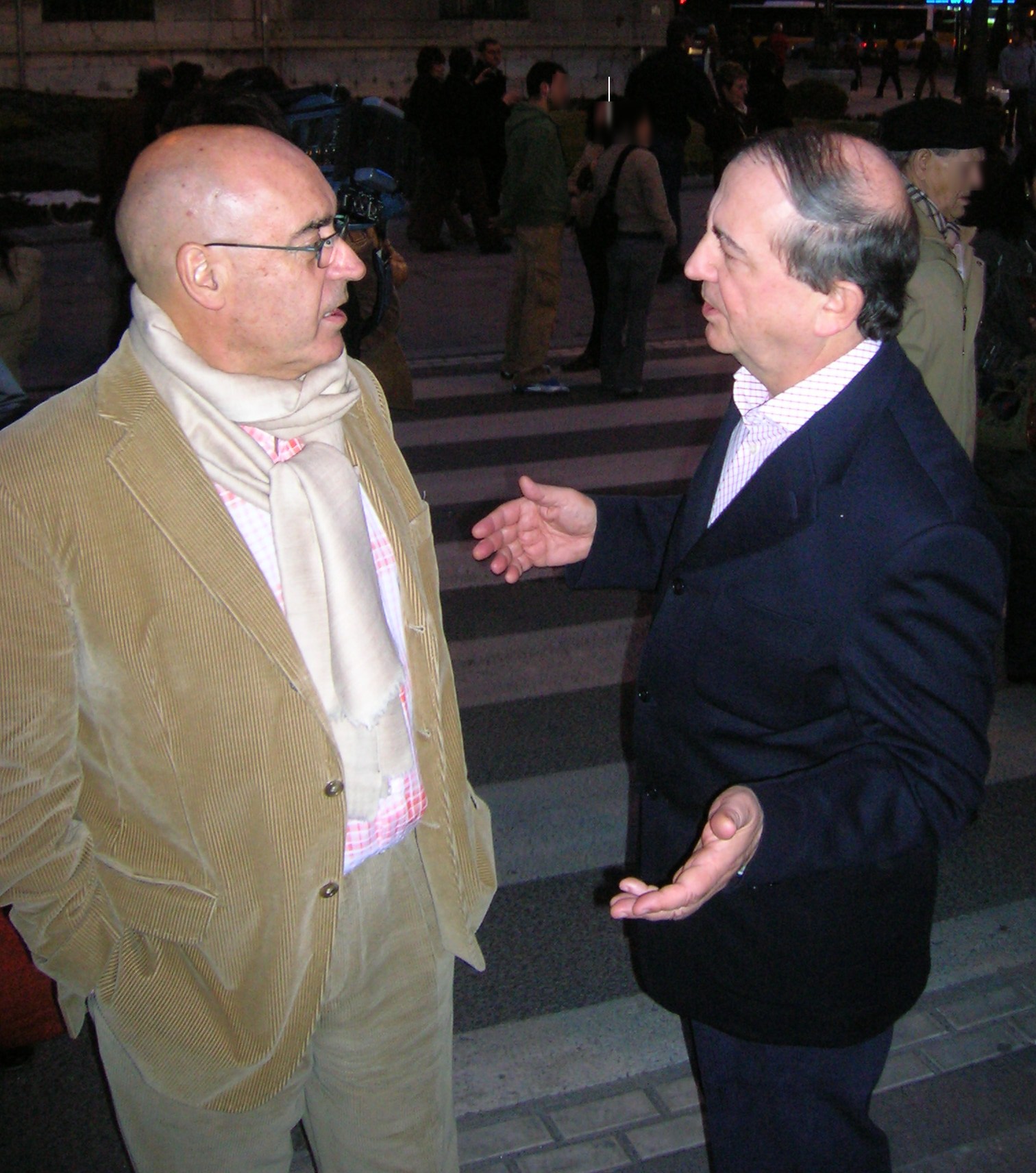 Con Javier Rojo, presidente del Senado