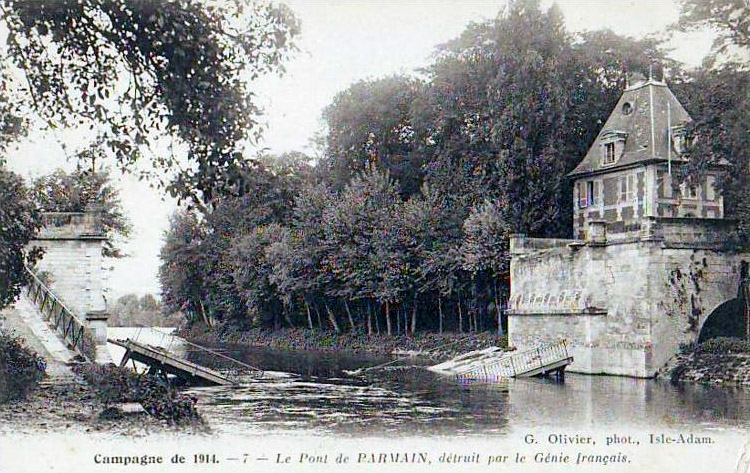 File:Campagne de 1914 - Le pont de Parmain detruit par le Genie francais.jpg