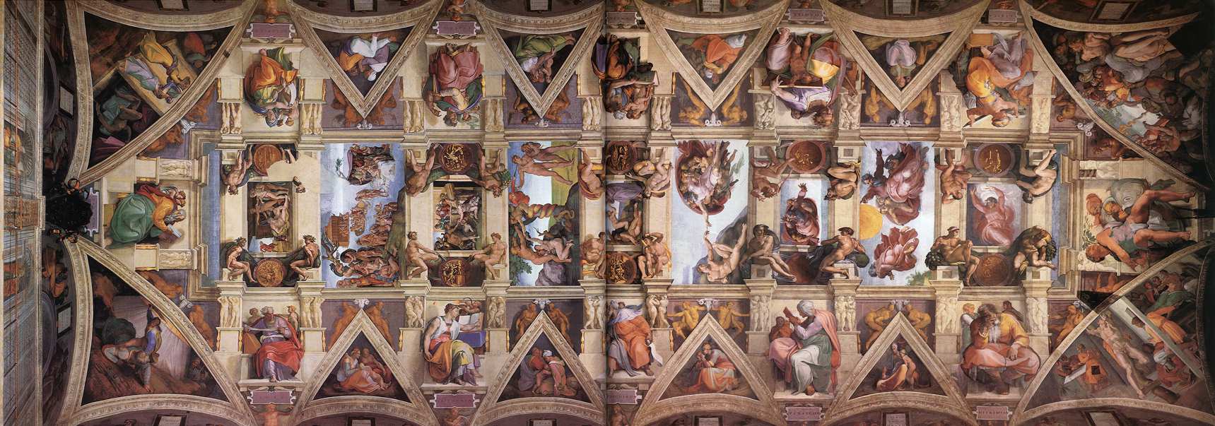 Сикстинская капелла в Ватикане. Описание фресок Микеланджело