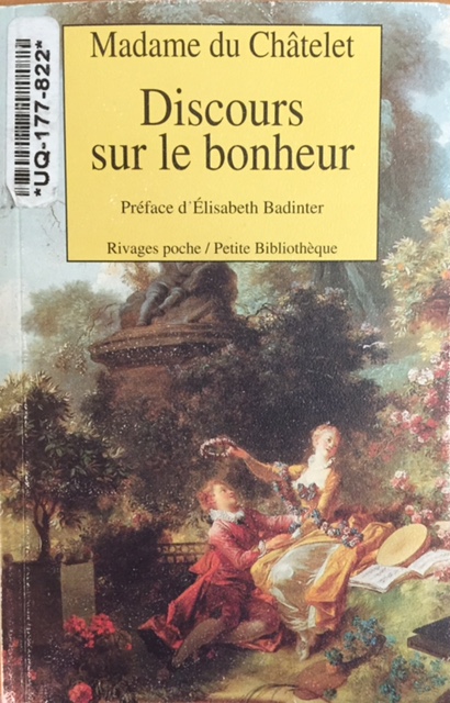 Le Discours sur le bonheur est une œuvre littéraire majeure d'Émilie d...